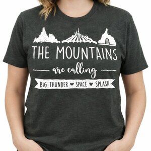 Disney Parks The Mountains Are Calling Bella Canvas Forest Green Tee Size L